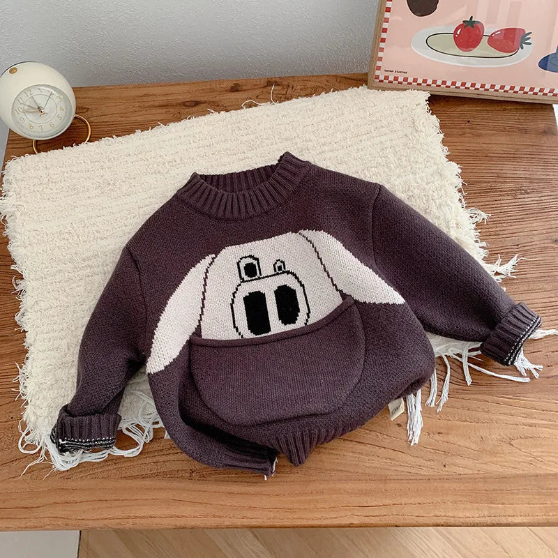 Xander Pullover Cartoon Clothes Top Children Knitted Swaeter