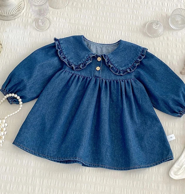 Denim Peter Pan Sister Outfit
