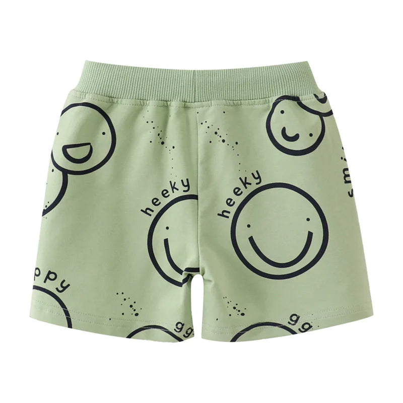 Samil Summer Boys Shorts Smile Print waist comfortable