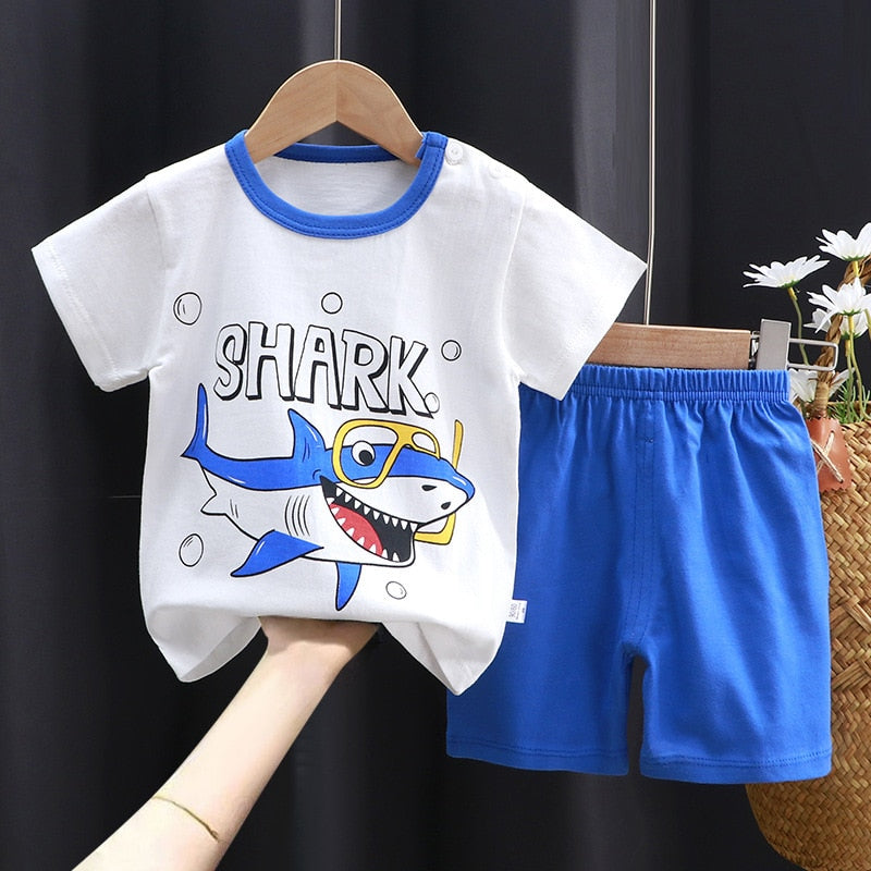 Ezequiel Summer clothing sets T-shirt design Suit - GuGuTon