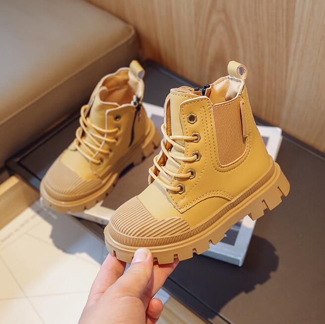 Winter New Children Army Boots Korean Boys Shoes Boots