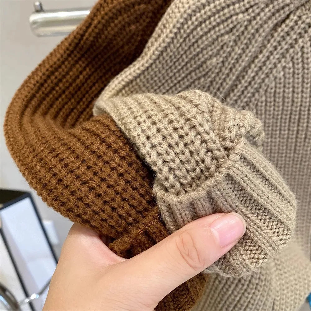 Paxton Autumn Cotton Solid Children Sweater