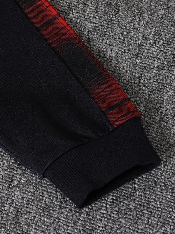 Plaid Fleece Lined Two-Piece for Boys