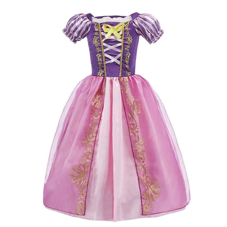 Girls Costume Children Cosplay Princess Dress Kids Halloween Birthday Pageant Party