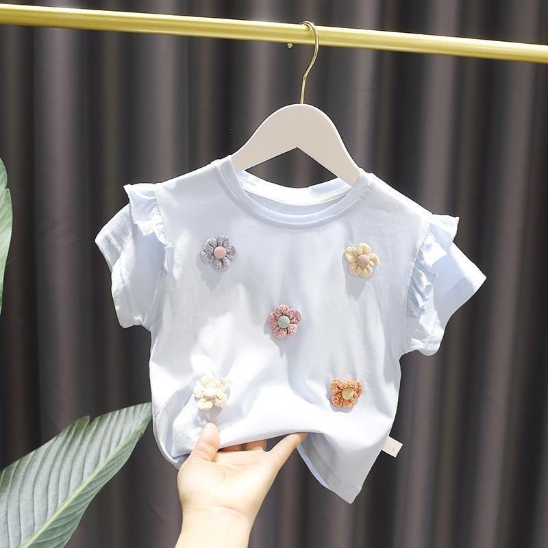 Rosina Girls T-shirt Baby sleeved Cotton