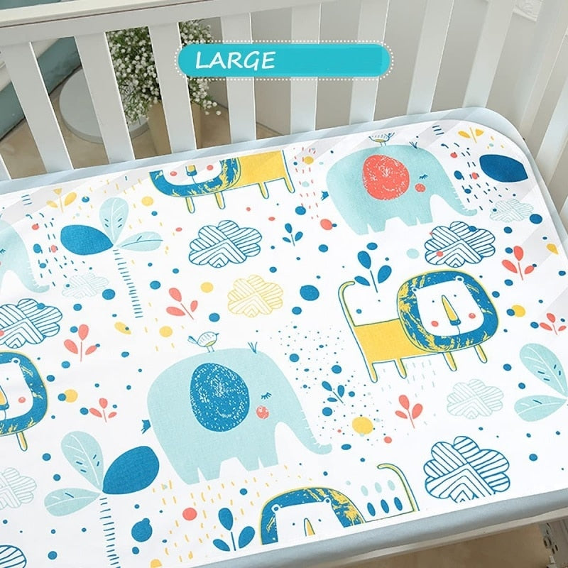 Waterproof Bed Kids Travel Mattress Protector Reusable Changing Pads