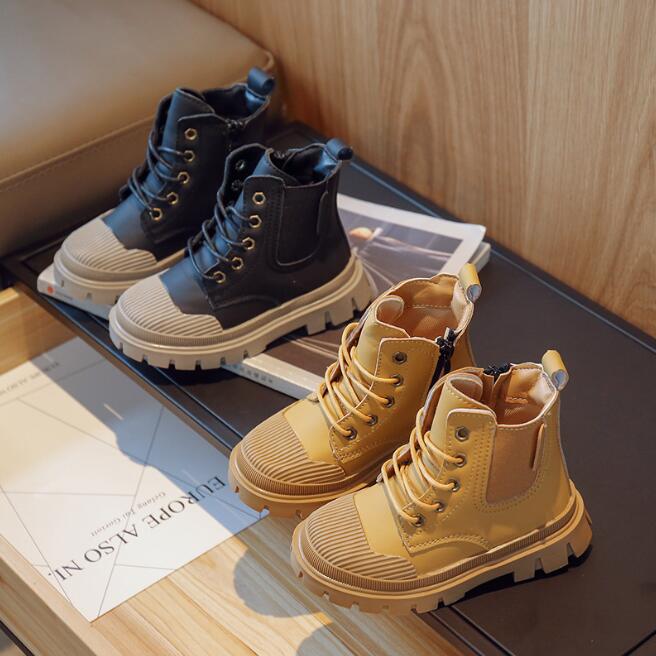 Winter New Children Army Boots Korean Boys Shoes Boots
