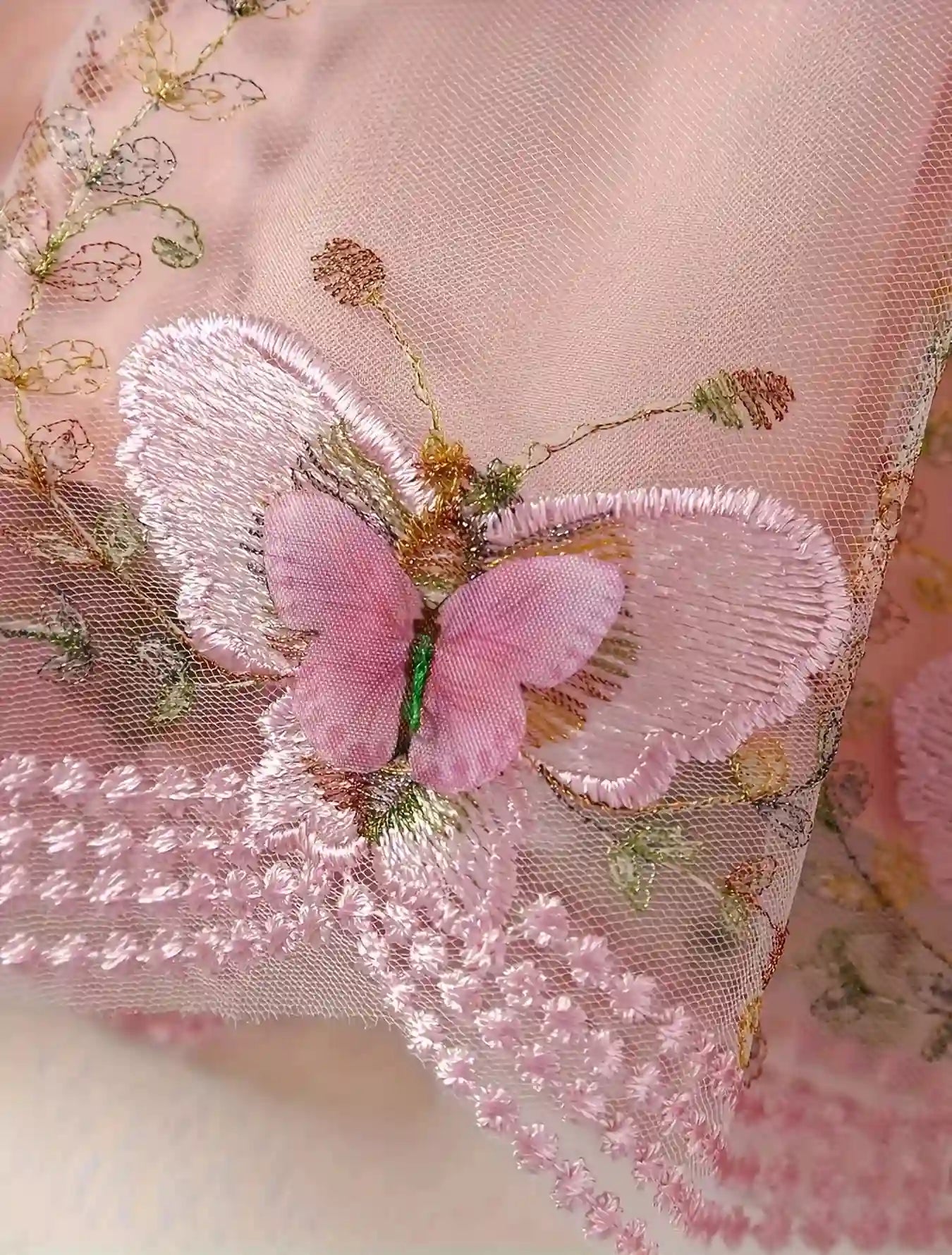 Reese Pastel Pink Lace Baby Set for Spring Season