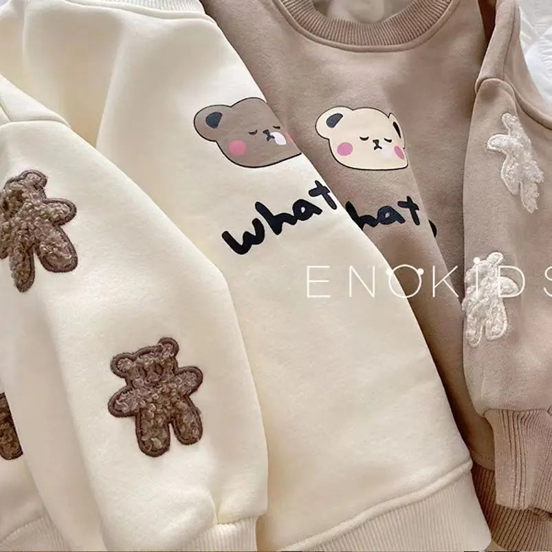 Diana Autumn Long Sleeve Turtleneck Children Boys Clothes Bear