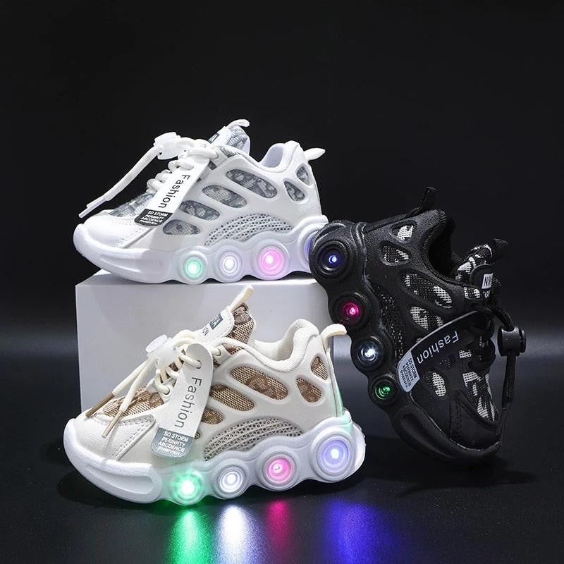 Kids Shoes Boys Sneakers Leather Waterproof