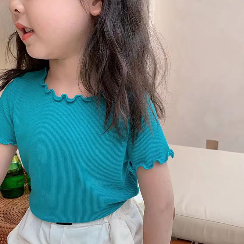 Pandora Sleeve Summer Tees silk fabric Baby Solid