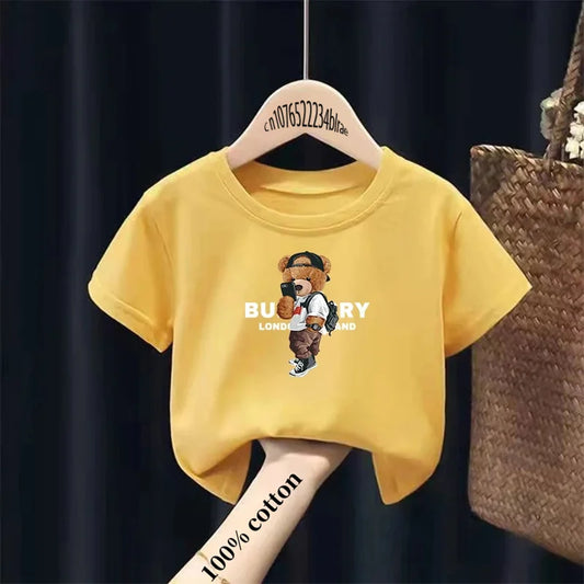 María Bear Print Brand Sleeve Tops Girls - GuGuTon baby store - Baby Fashion - Toddlers Outfits - Babies Outfits - Toddler Clothes - Kids Clothing - Newborn Clothes - Newborn Wear - Kids Wear - Trending Clothes - Trending Outfits - Fall Fashion - Winter Fashion - Girls Clothes - Boys Clothes - Babies Wear - Kids Accessories - KidsWear - Summer Clothes - Summer Fashion - Summer Trend - Falls Sweaters - Tops - Bottom - Jeans - Blouse - Dresses - Newborn Dresses - Toys