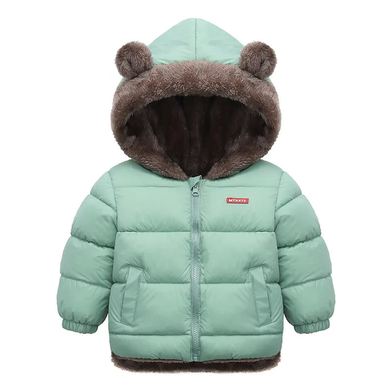 Pablo Boys Bear Hooded Outerwear Sweater