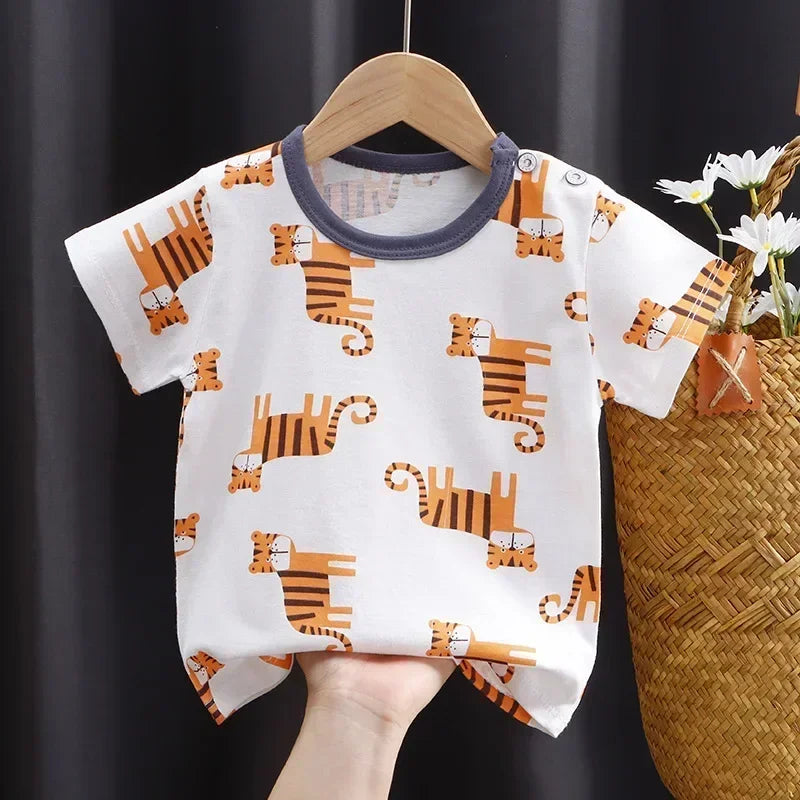 Anthony Clothing Cartoon Print Cotton Tees