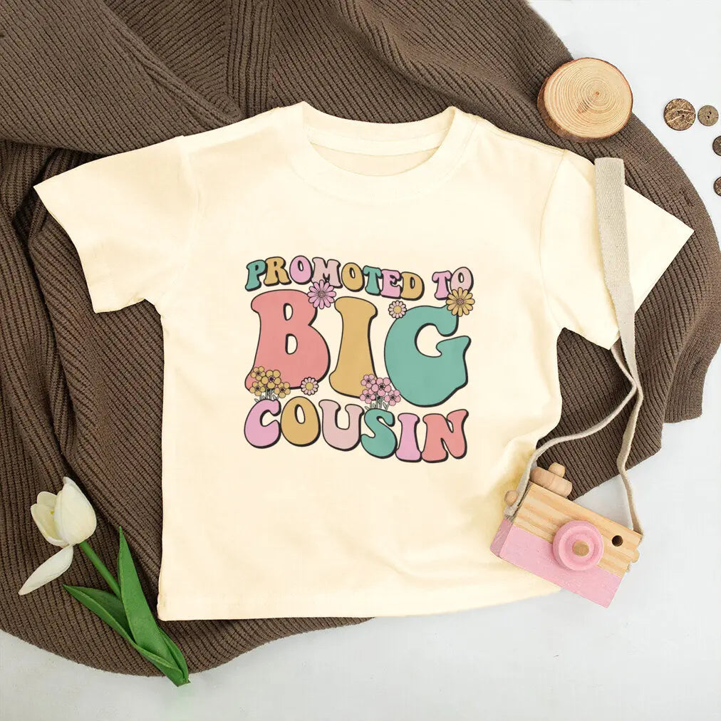 Liam Promoted To Big Cousin Print Tees
