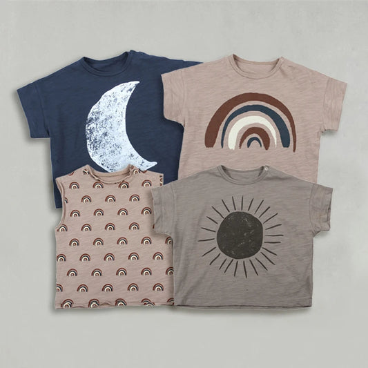 Roy Slub Cotton Toddler Baby Tees - GuGuTon baby store - Baby Fashion - Toddlers Outfits - Babies Outfits - Toddler Clothes - Kids Clothing - Newborn Clothes - Newborn Wear - Kids Wear - Trending Clothes - Trending Outfits - Fall Fashion - Winter Fashion - Girls Clothes - Boys Clothes - Babies Wear - Kids Accessories - KidsWear - Summer Clothes - Summer Fashion - Summer Trend - Falls Sweaters - Tops - Bottom - Jeans - Blouse - Dresses - Newborn Dresses - Toys