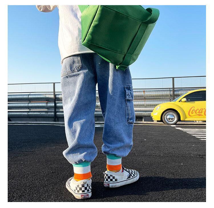 Vladi New Fashion Patchwork Teen Boy Clothes Kids Denim