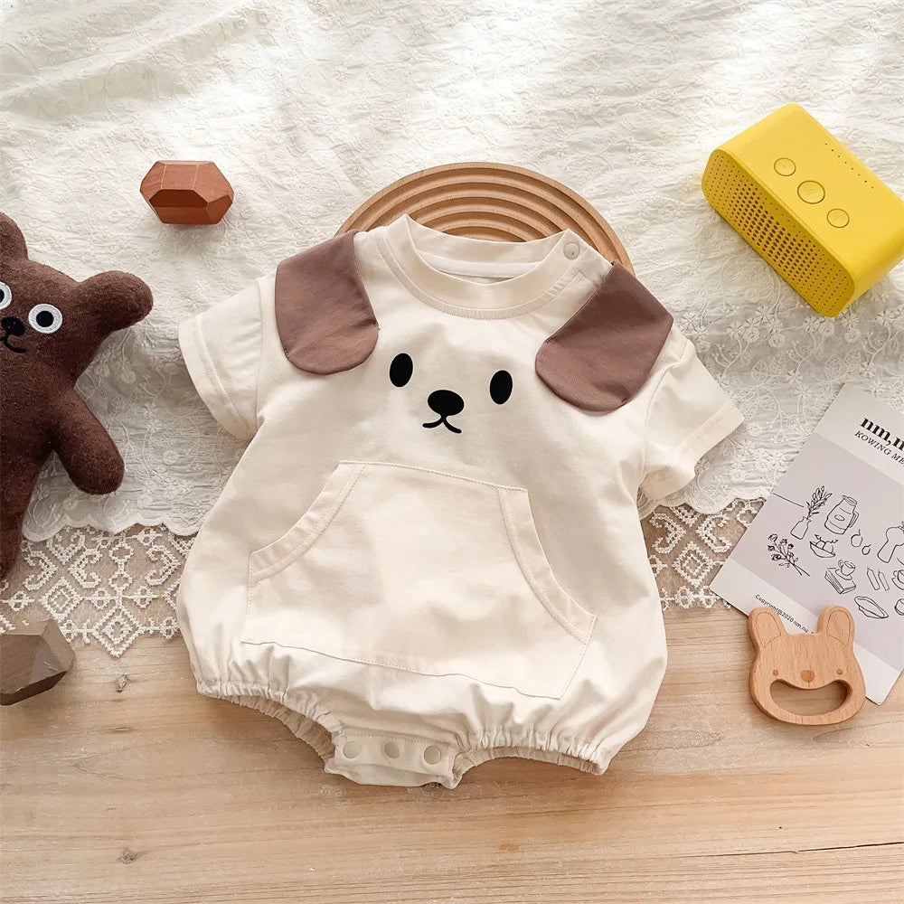 Beatris Baby Summer Romper Girls Sleeve ears cartoon