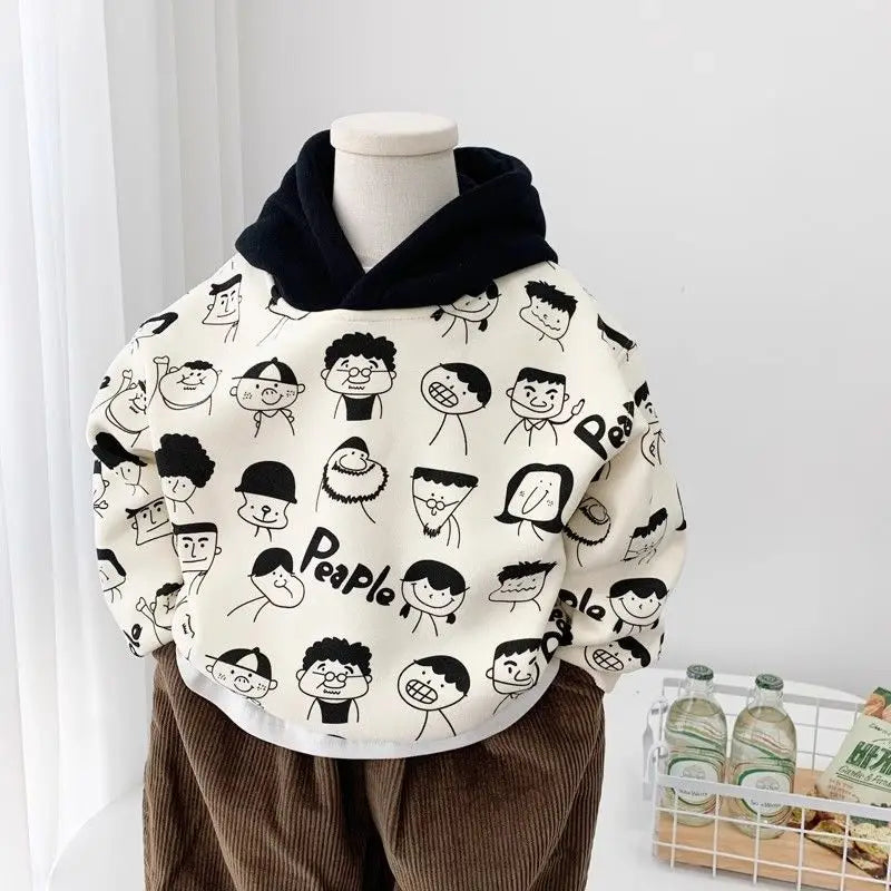 Jerry Anime Printed Long Sleeve Sweater