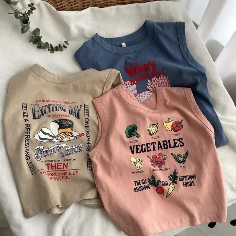 Galvan Children's Pure Cotton Tank Tees