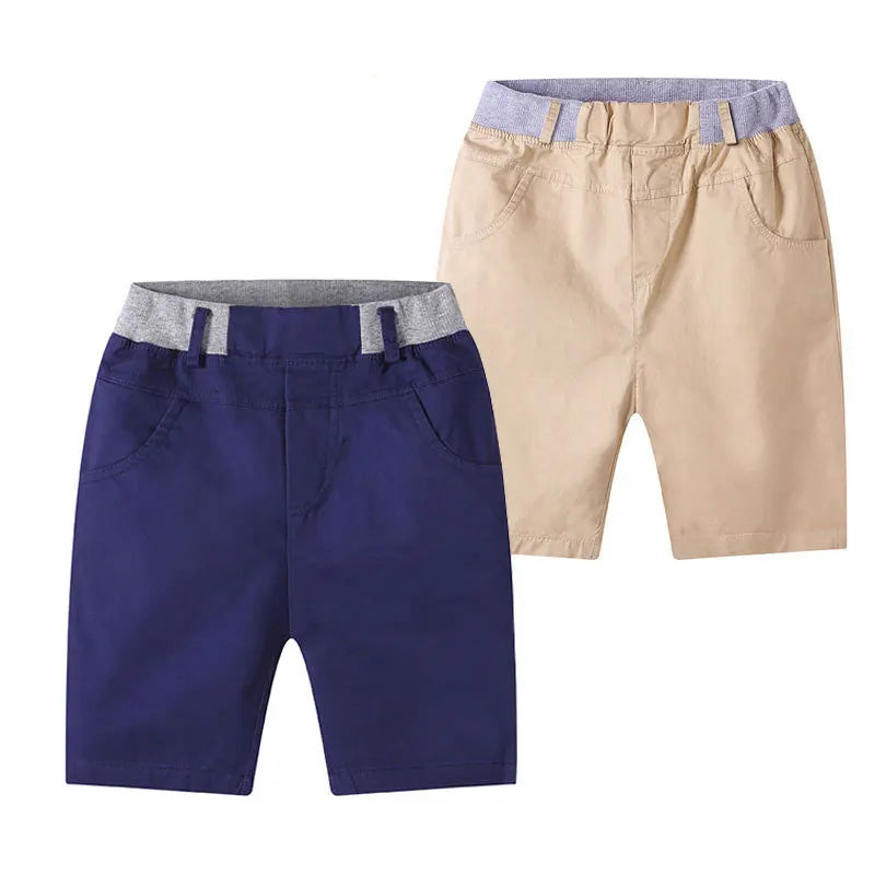 Mario Summer Boys Shorts Solid Color Capris Casual