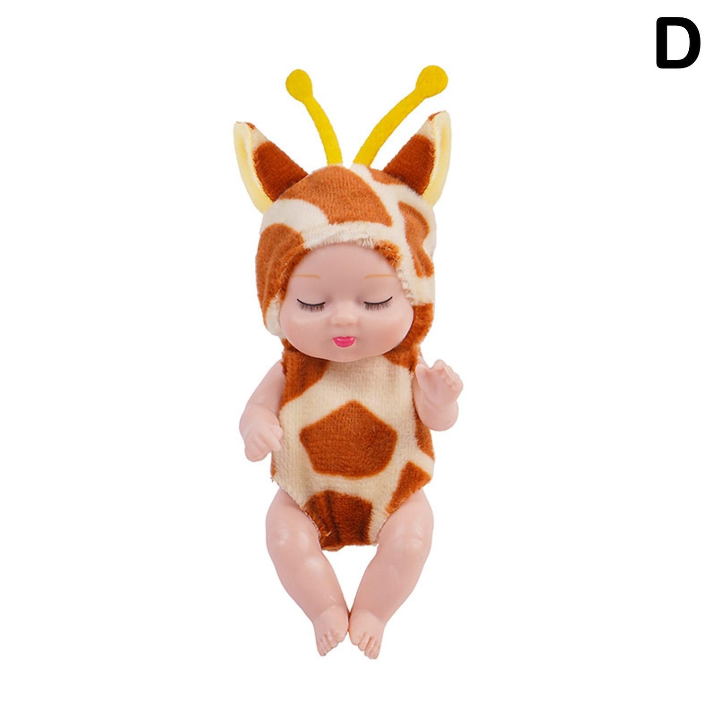Rebirth Sleeping Simulated Moveable Joints Mini Soothe Cute Sleep Baby Dolls - GuGuTon