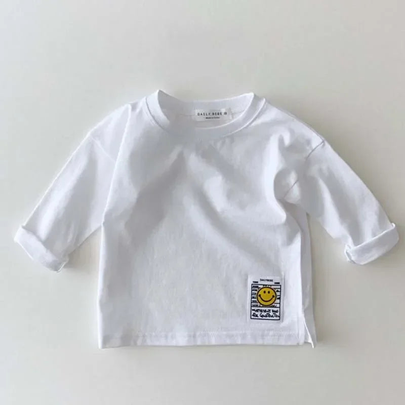 Marcos Simple Smiling Face Casual Tees