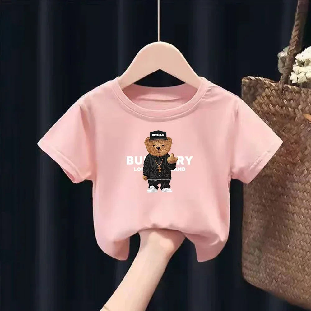 Tony Children Baby Short Sleeve Harajuk Tees