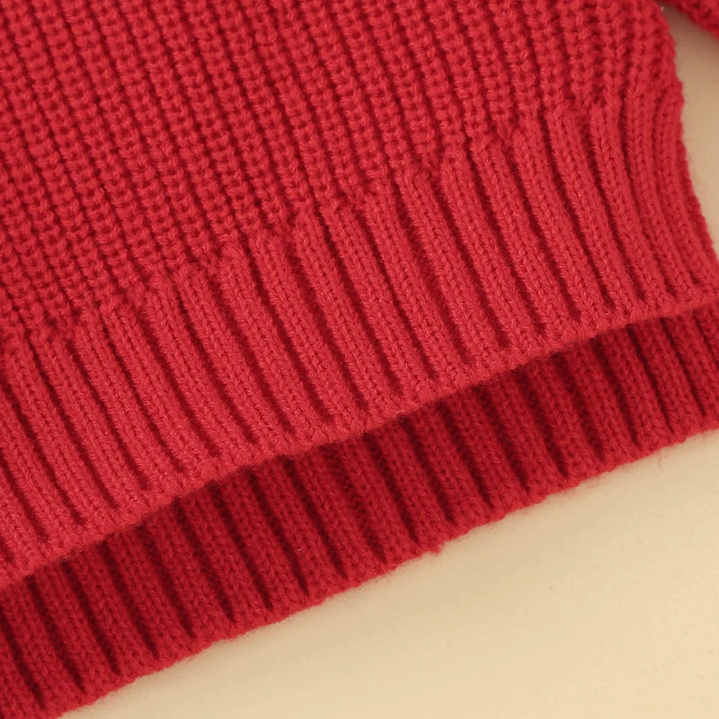 Enzo Solid Color Long Sleeve O-neck Sweater