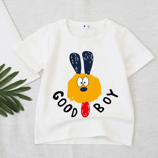 Lucas Short-sleeve Cartoon Tees - GuGuTon baby store - Baby Fashion - Toddlers Outfits - Babies Outfits - Toddler Clothes - Kids Clothing - Newborn Clothes - Newborn Wear - Kids Wear - Trending Clothes - Trending Outfits - Fall Fashion - Winter Fashion - Girls Clothes - Boys Clothes - Babies Wear - Kids Accessories - KidsWear - Summer Clothes - Summer Fashion - Summer Trend - Falls Sweaters - Tops - Bottom - Jeans - Blouse - Dresses - Newborn Dresses - Toys