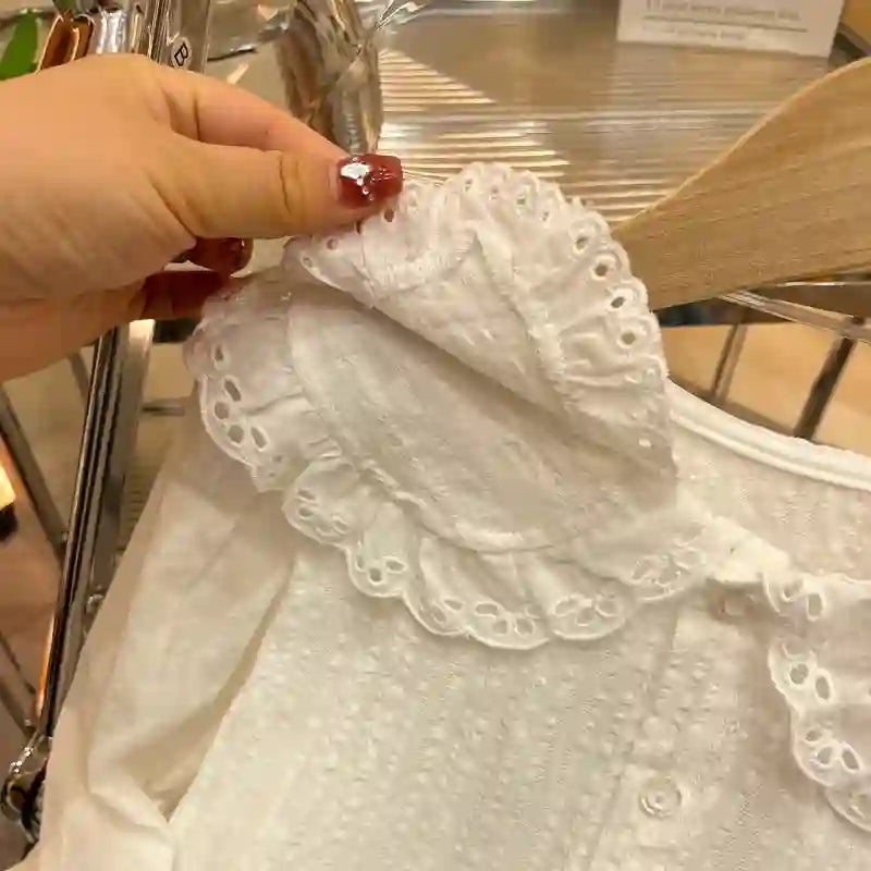 Lia Long Sleeve Princess Doll Collar Tops