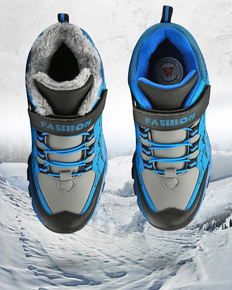 Winter Hiking Shoes Boys Kids Snow Boots Teenagers - GuGuTon
