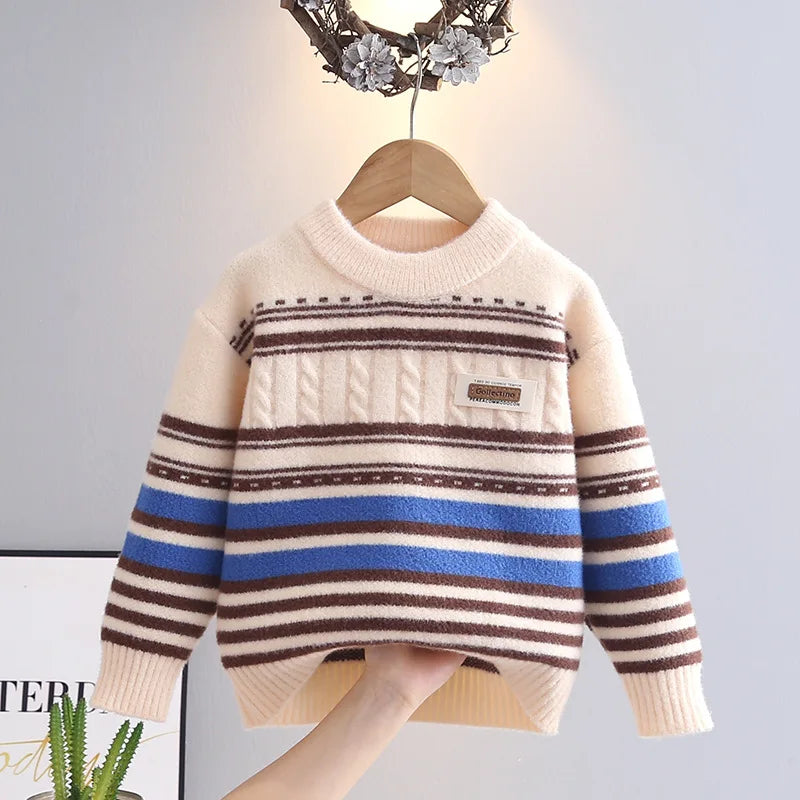 Oscar Full Sleeve Round Collar Sweater