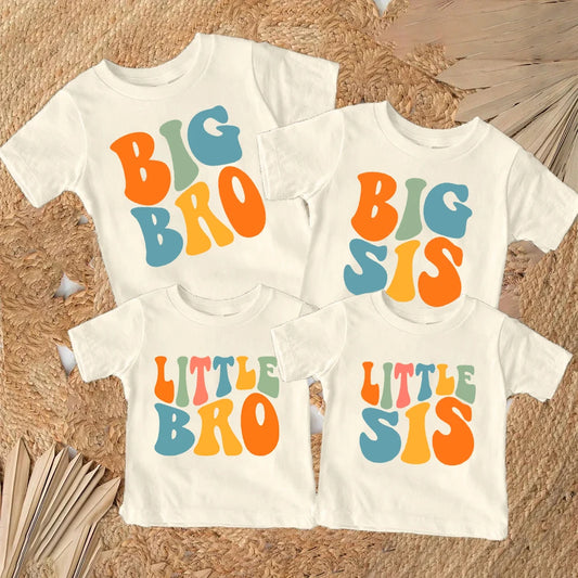 Manuel Big Bro Sis Little Bro Sis Printed Tees - GuGuTon baby store - Baby Fashion - Toddlers Outfits - Babies Outfits - Toddler Clothes - Kids Clothing - Newborn Clothes - Newborn Wear - Kids Wear - Trending Clothes - Trending Outfits - Fall Fashion - Winter Fashion - Girls Clothes - Boys Clothes - Babies Wear - Kids Accessories - KidsWear - Summer Clothes - Summer Fashion - Summer Trend - Falls Sweaters - Tops - Bottom - Jeans - Blouse - Dresses - Newborn Dresses - Toys