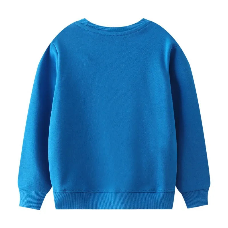 Joel Cartoon Cars Embroidery Boys Sweater