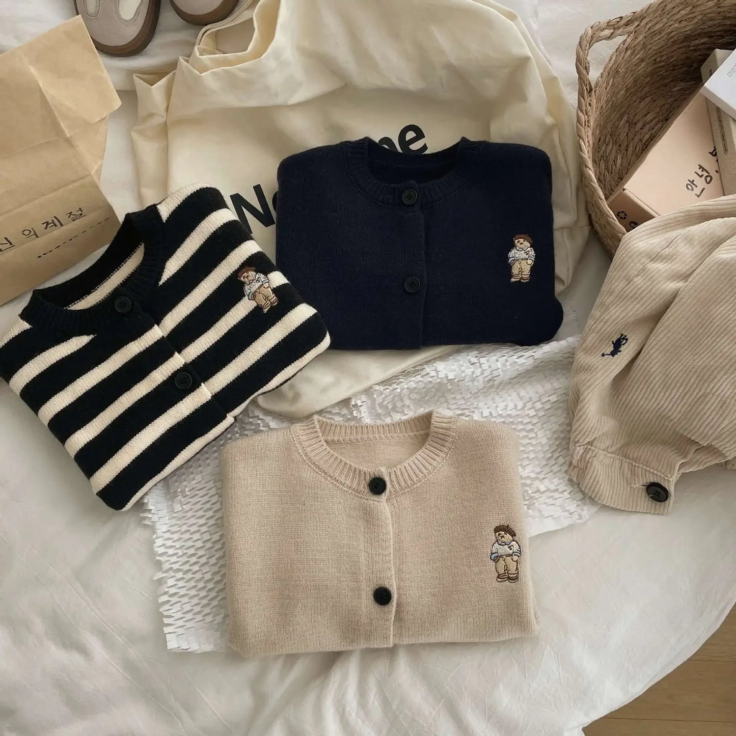 Alonso Bear Toddler Boys Sweater