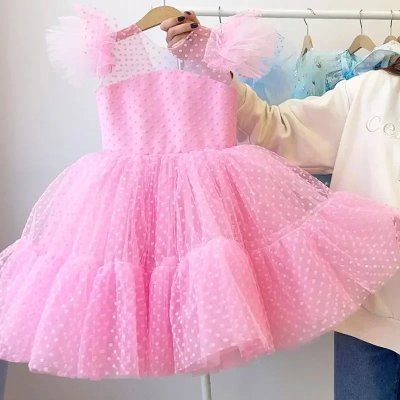 Olivia Princess Children Sequins Bow Pageant Gown Flower