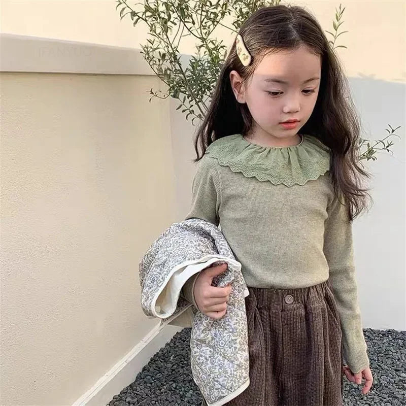 Madison Lace Base Shirt Girls top