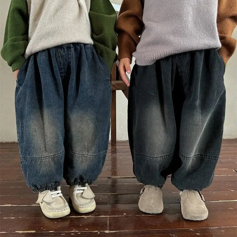 Manuel Boy Toddler Wear Denim Wide Legged Trousers