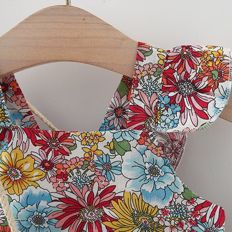 chloe Vintage Baby Girl Dresses Cotton Thin Clothes - GuGuTon