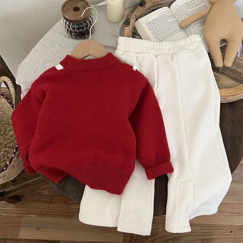 Raul Cotton Bow Infant Toddler Sweater
