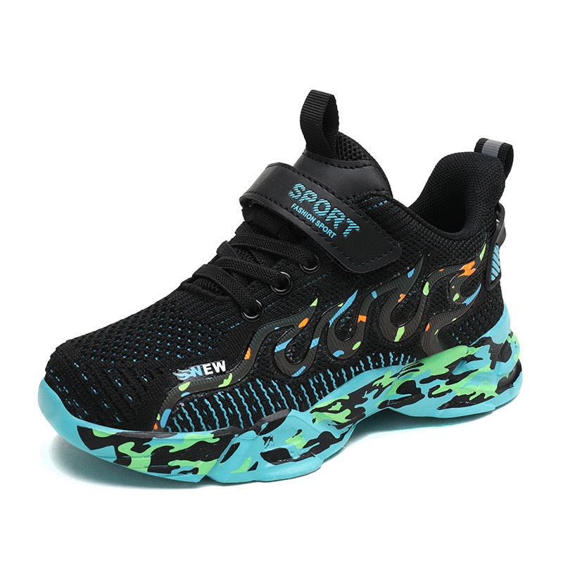 Breathable Mesh Sneakers Fashion Casual Running Kids Shoes Boys - GuGuTon