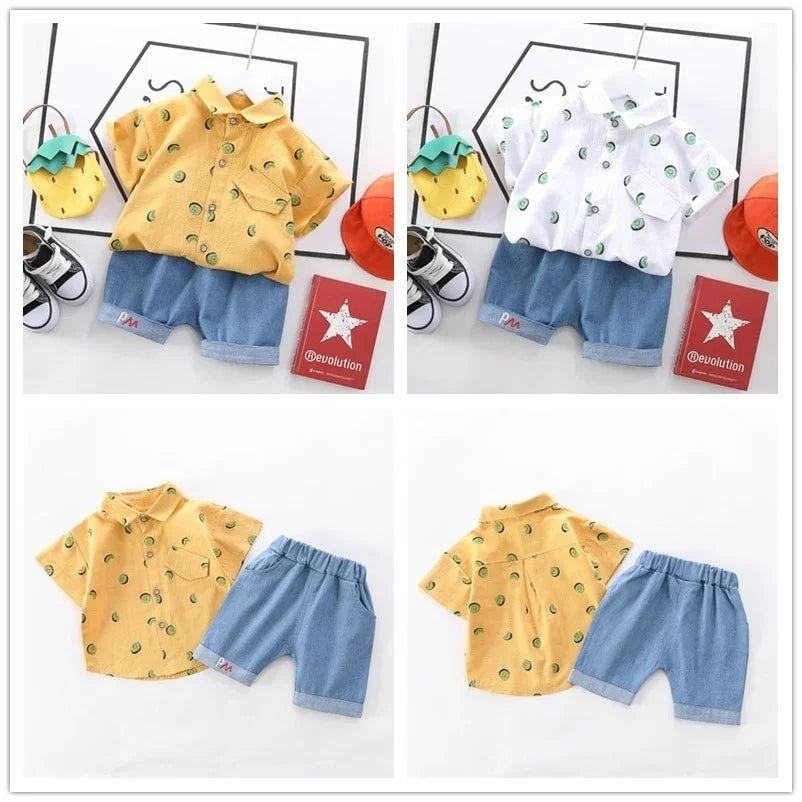 pedro Children Fashion Clothing Baby Cartoon Two Piece Set - GuGuTon baby store - Baby Fashion - Toddlers Outfits - Babies Outfits - Toddler Clothes - Kids Clothing - Newborn Clothes - Newborn Wear - Kids Wear - Trending Clothes - Trending Outfits - Fall Fashion - Winter Fashion - Girls Clothes - Boys Clothes - Babies Wear - Kids Accessories - KidsWear - Summer Clothes - Summer Fashion - Summer Trend - Falls Sweaters - Tops - Bottom - Jeans - Blouse - Dresses - Newborn Dresses - Toys