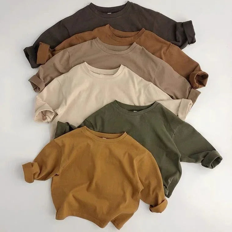Wesly Long Sleeve Cotton Spring Tees