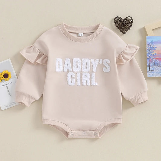 sofia Baby Girl Oversized Romper Long Sleeve Bubble Daddys - GuGuTon baby store - Baby Fashion - Toddlers Outfits - Babies Outfits - Toddler Clothes - Kids Clothing - Newborn Clothes - Newborn Wear - Kids Wear - Trending Clothes - Trending Outfits - Fall Fashion - Winter Fashion - Girls Clothes - Boys Clothes - Babies Wear - Kids Accessories - KidsWear - Summer Clothes - Summer Fashion - Summer Trend - Falls Sweaters - Tops - Bottom - Jeans - Blouse - Dresses - Newborn Dresses - Toys