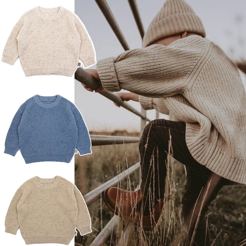 Tito Casual Chunky Cable Knit Baby Sweater