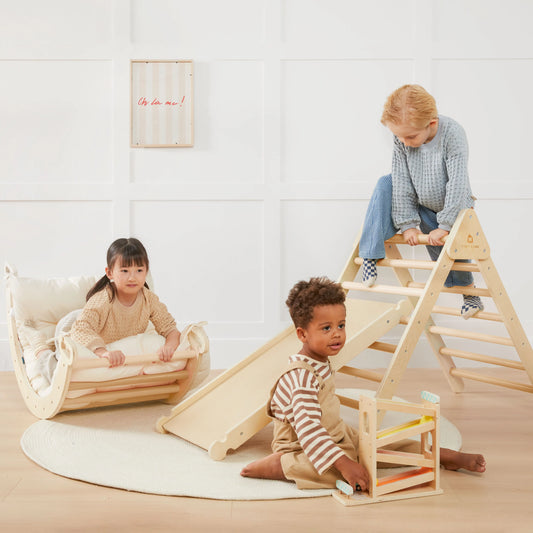 7-in-1 Montessori Climbing Set with Play Pad