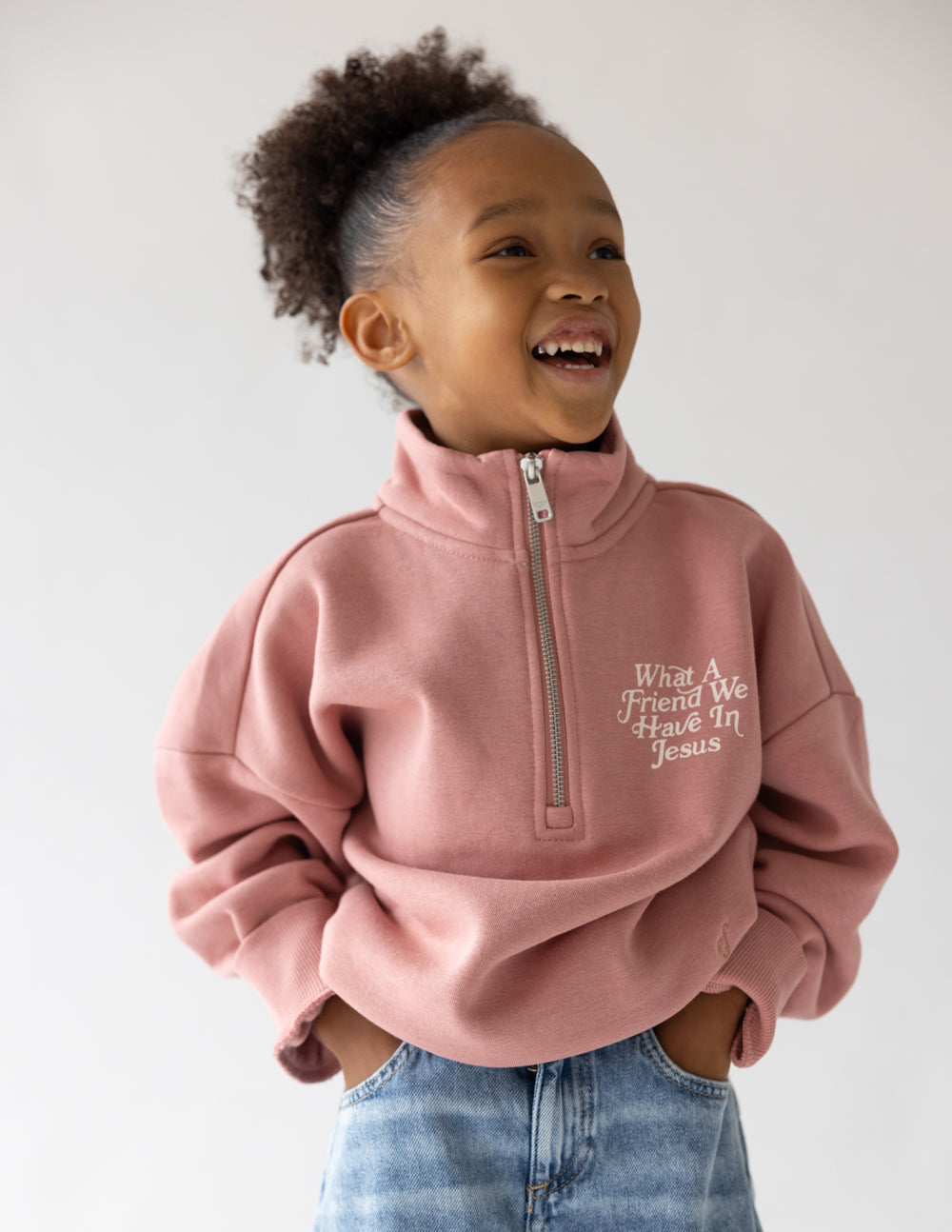 Kenia What a Friend in Jesus Kids Half-Zip
