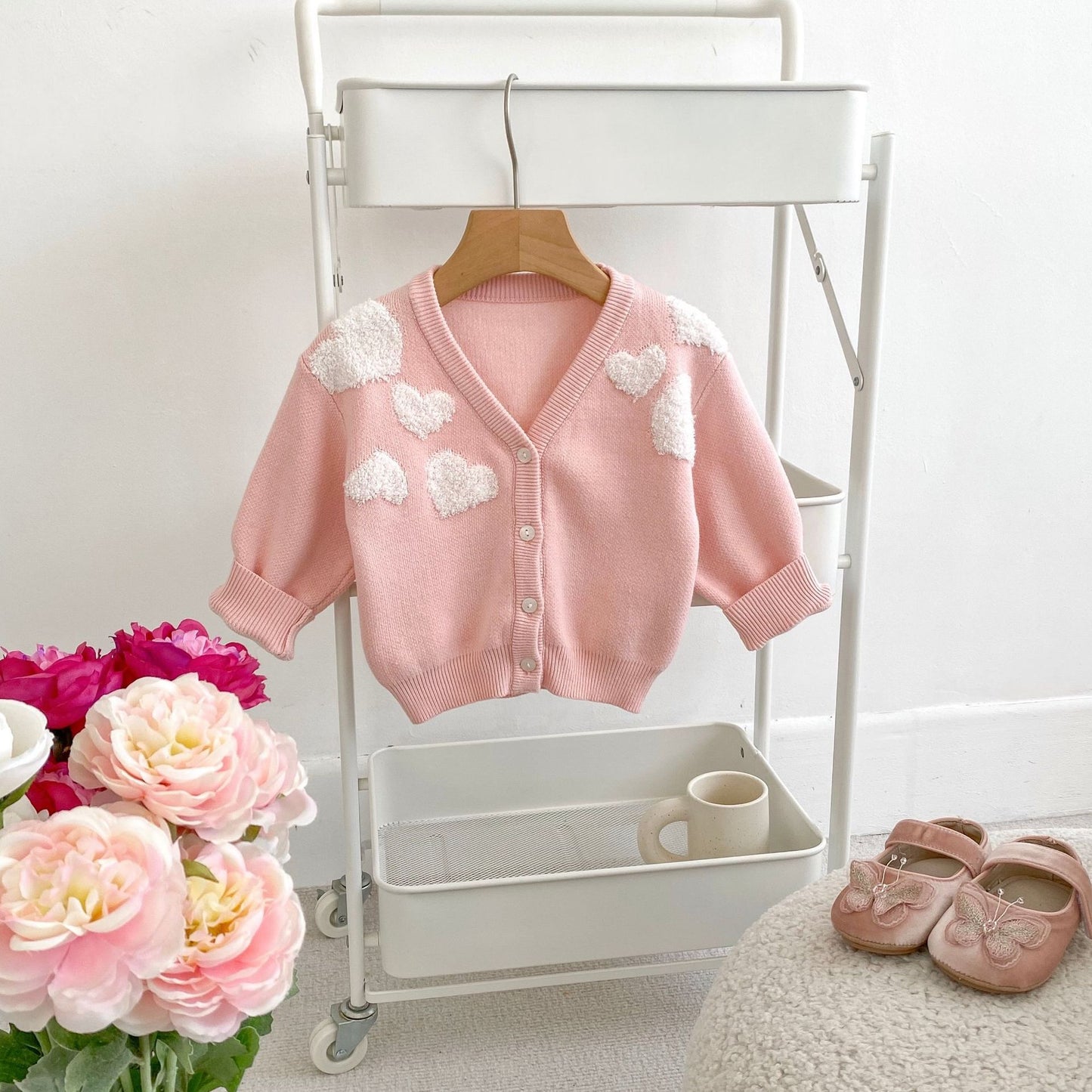Aiden Sweater Baby Coat Love Embroidered Sweater