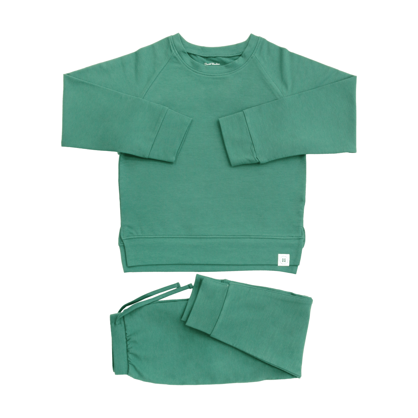 Matt Alpine Green Crew Neck Jogger Set